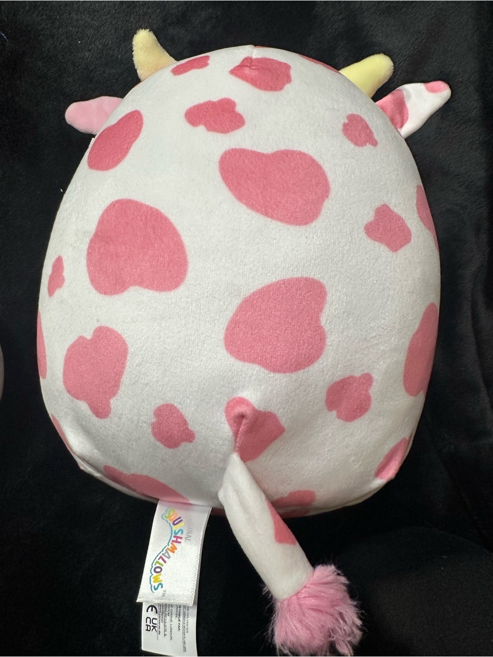 Squishmallows Cow Plush Bundle Pink & Cream Floral Soft Stuffed Animals Set of 3 - Picture 7 of 9